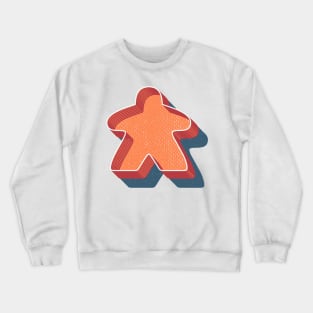 Retro Board Game Meeple Crewneck Sweatshirt